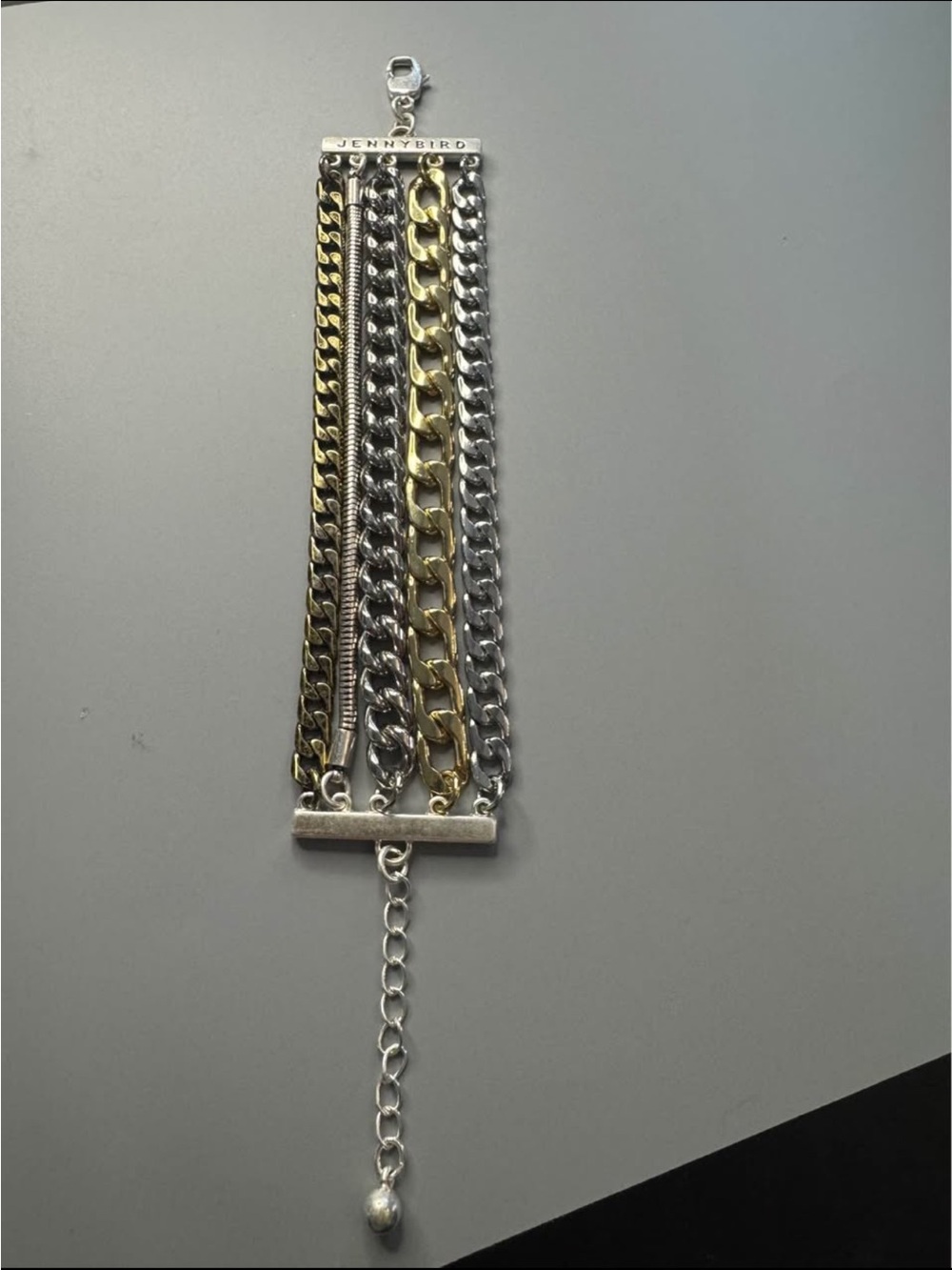 Jenny Bird Two-Tone Multi-Chain Bracelet - Silver & Gold Tone